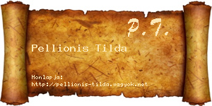 Pellionis Tilda névjegykártya